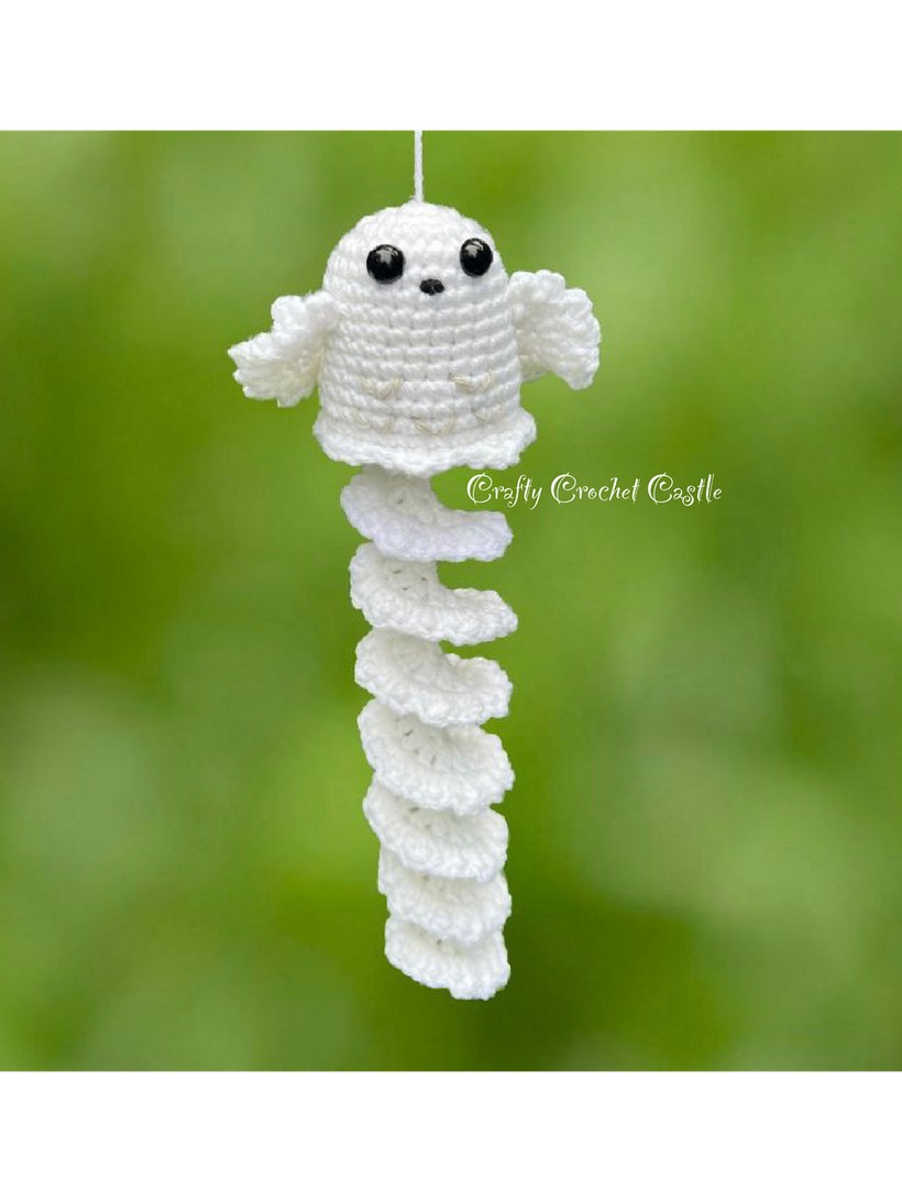 Owl Ghost Wind Spinner