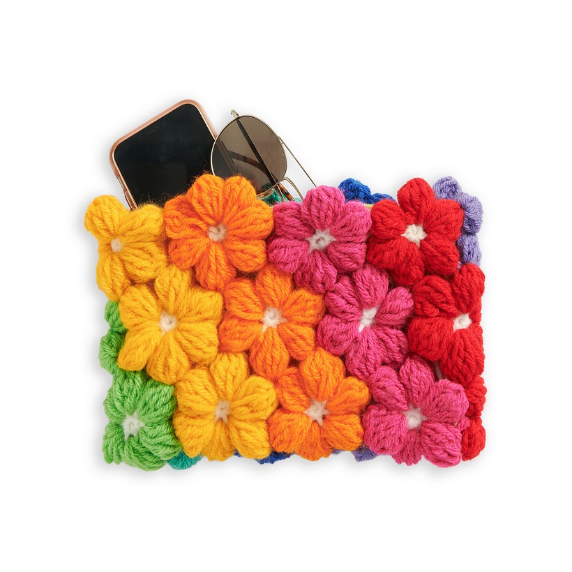 Puffy Flowers Clutch
