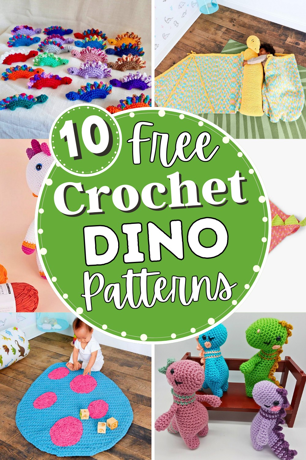 10 Easy Free Crochet Dino Patterns