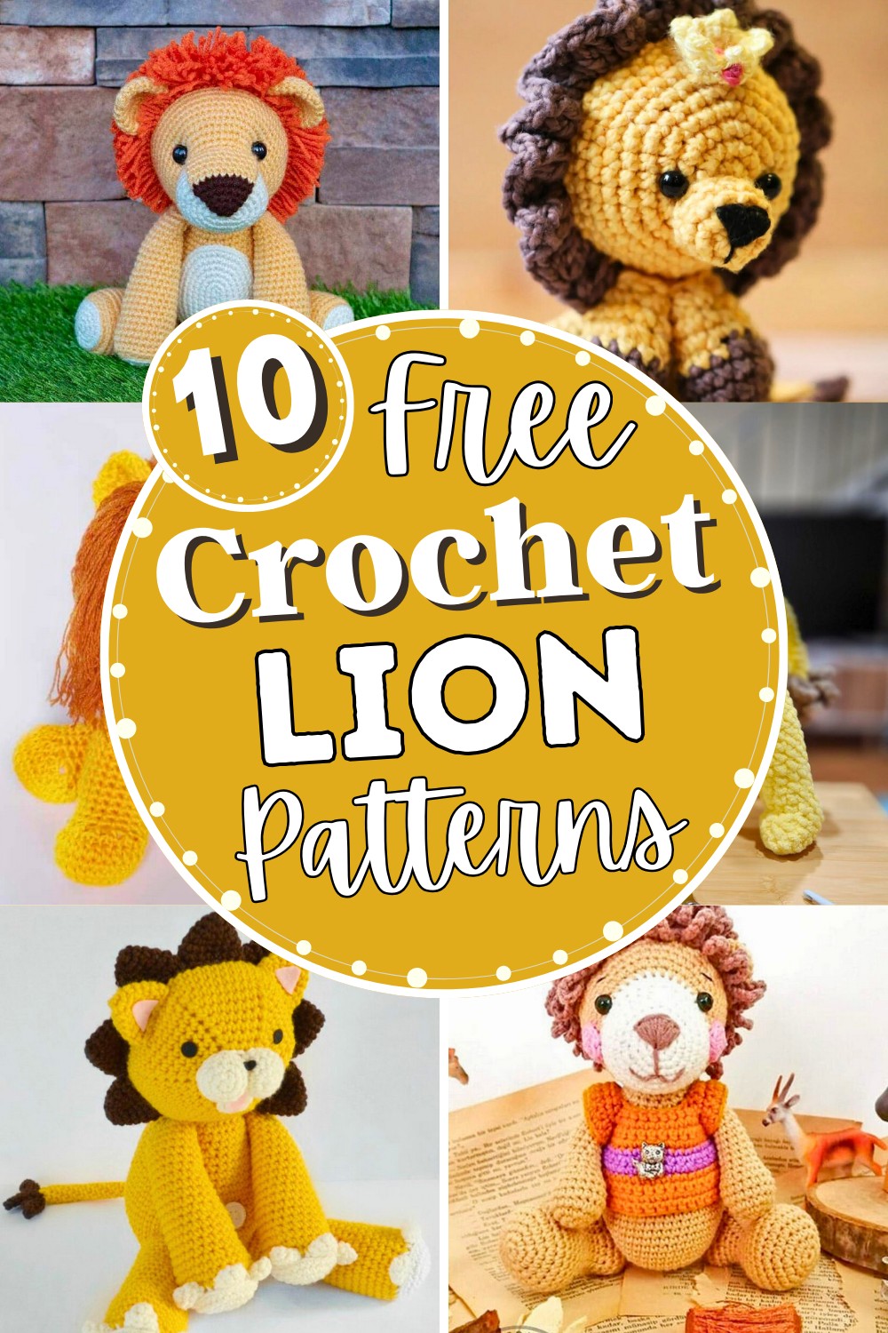 10 Free Crochet Lion Patterns