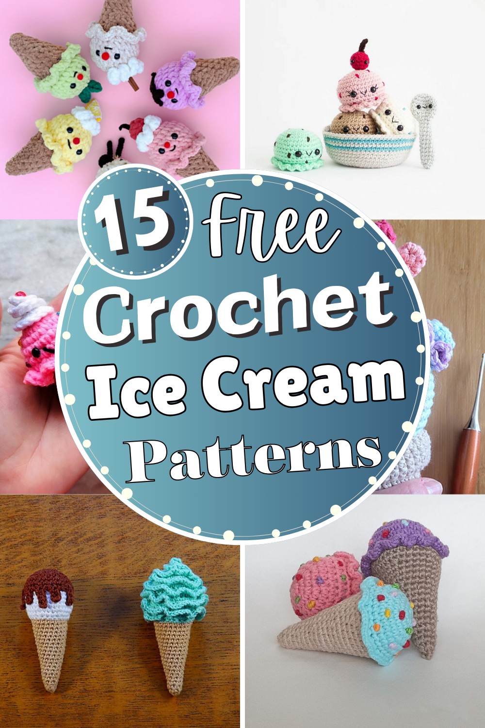 15 Free Crochet Ice Cream Patterns