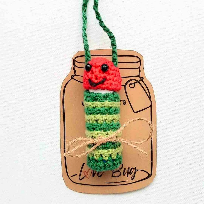 Caterpillar Lip Balm Cozy