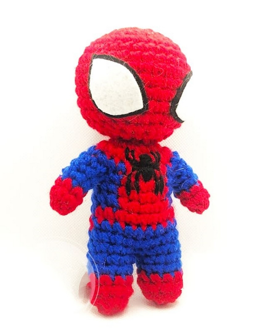Chibi Crochet Spiderman Amigurumi Pattern