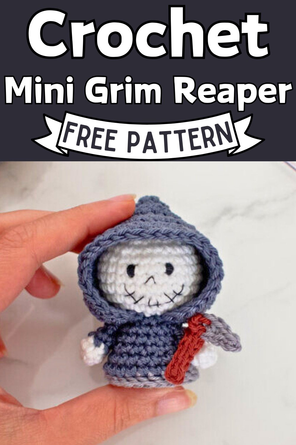 Crochet A Cute Mini Grim Reaper Amigurumi