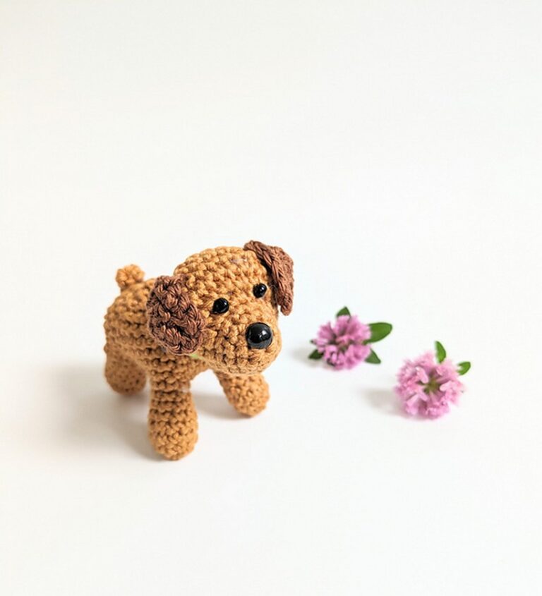14 Free Crochet Puppy Patterns To Make Amigurumi - Clairea Belle Makes