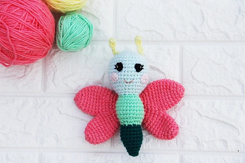 Crochet Bella The Butterfly Rattle Pattern