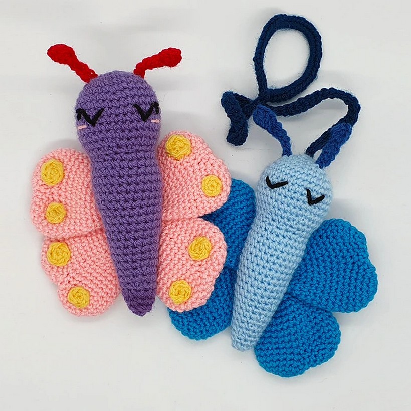 Crochet Butterfly Cat Toy Pattern