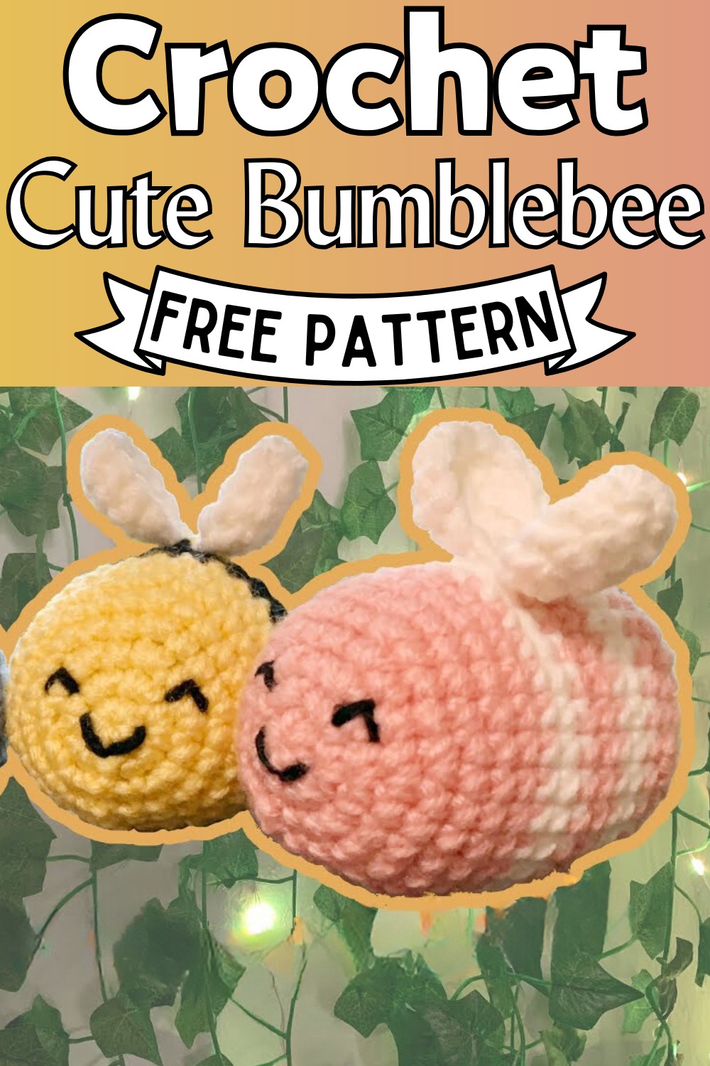 Crochet Cute Bumblebee Amigurumi