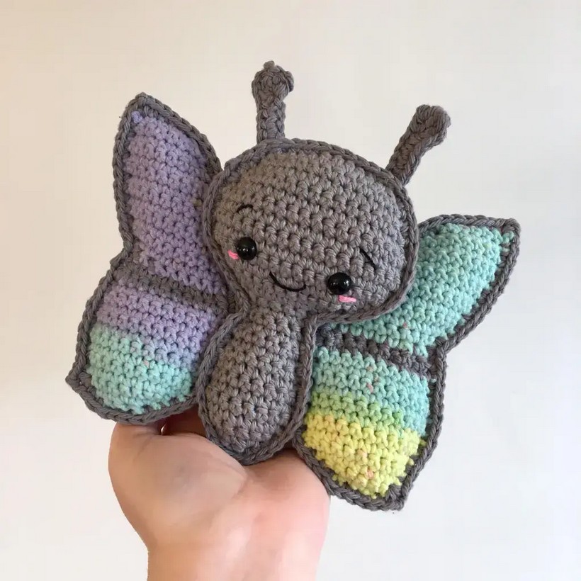 Crochet Cute Butterfly Amigurumi Pattern