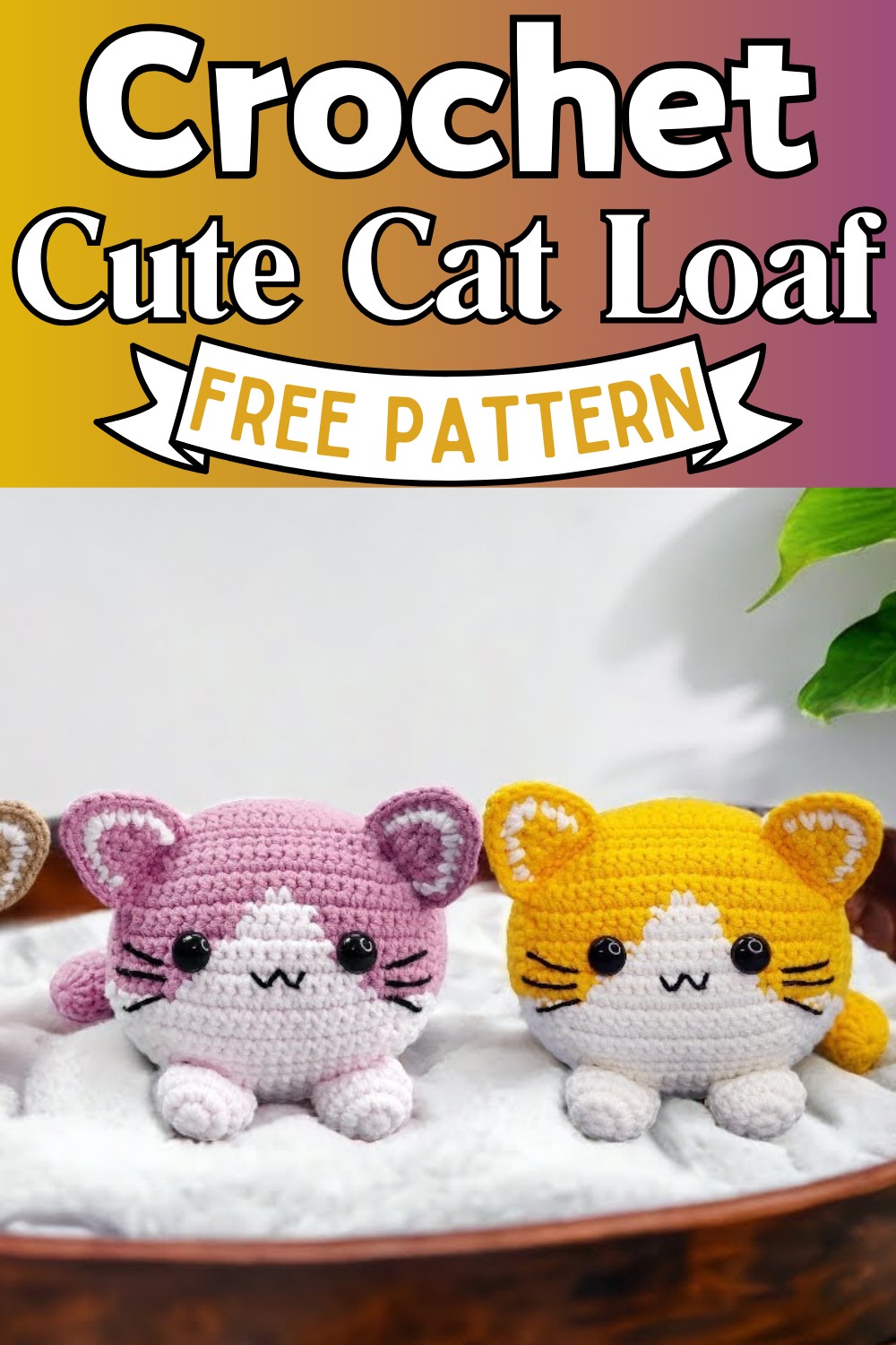 Crochet Cute Cat Loaf
