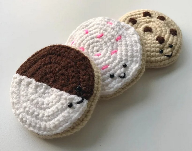 Crochet Cute Cookie Trio Pattern
