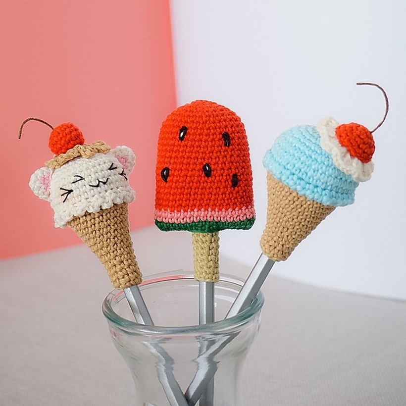 Crochet Cute Ice Cream Cone Pattern