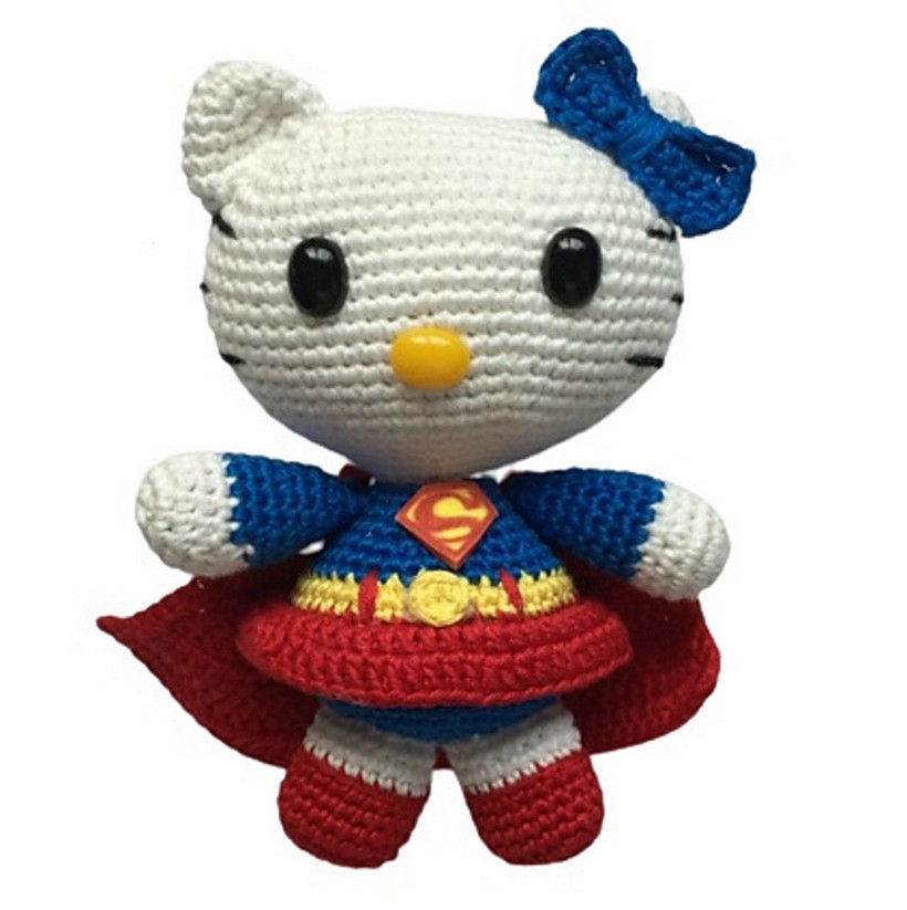 Crochet Hello Kitty Superwoman Amigurumi Pattern