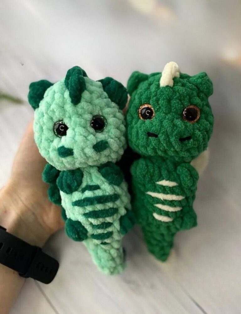 Crochet Keychain Dragon Pattern