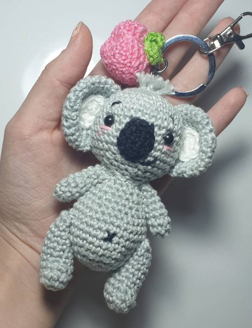 Crochet Koala Keychain Pattern