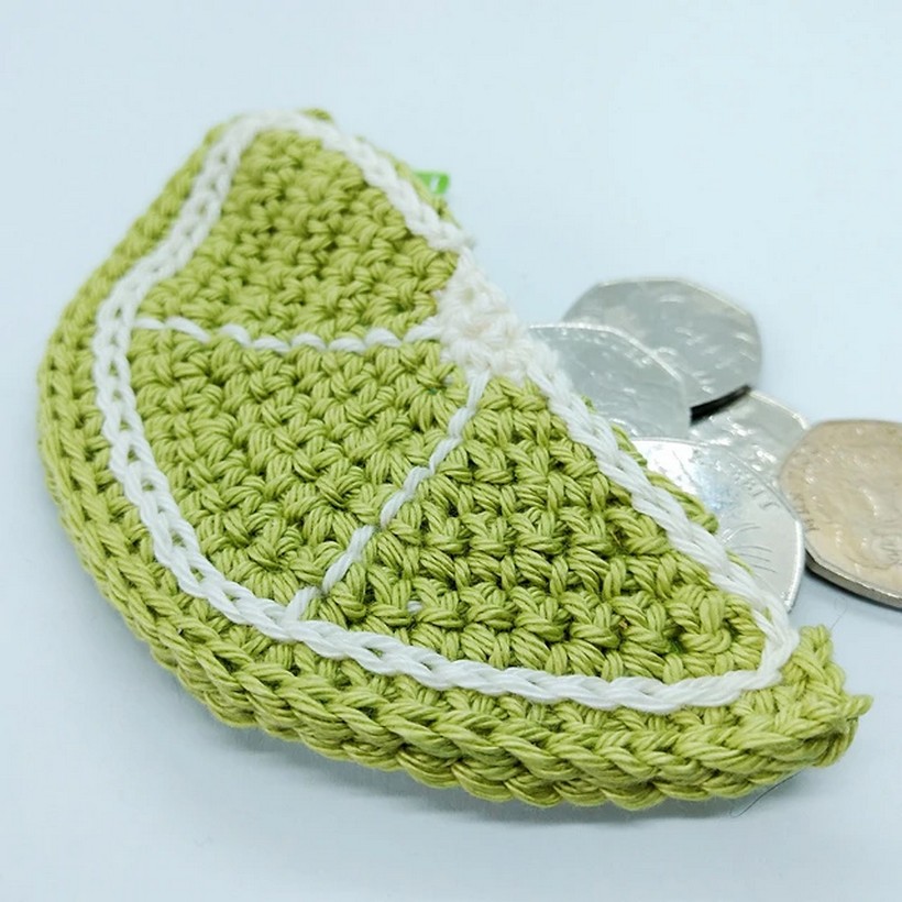 Crochet Lime Coin Purse Pattern