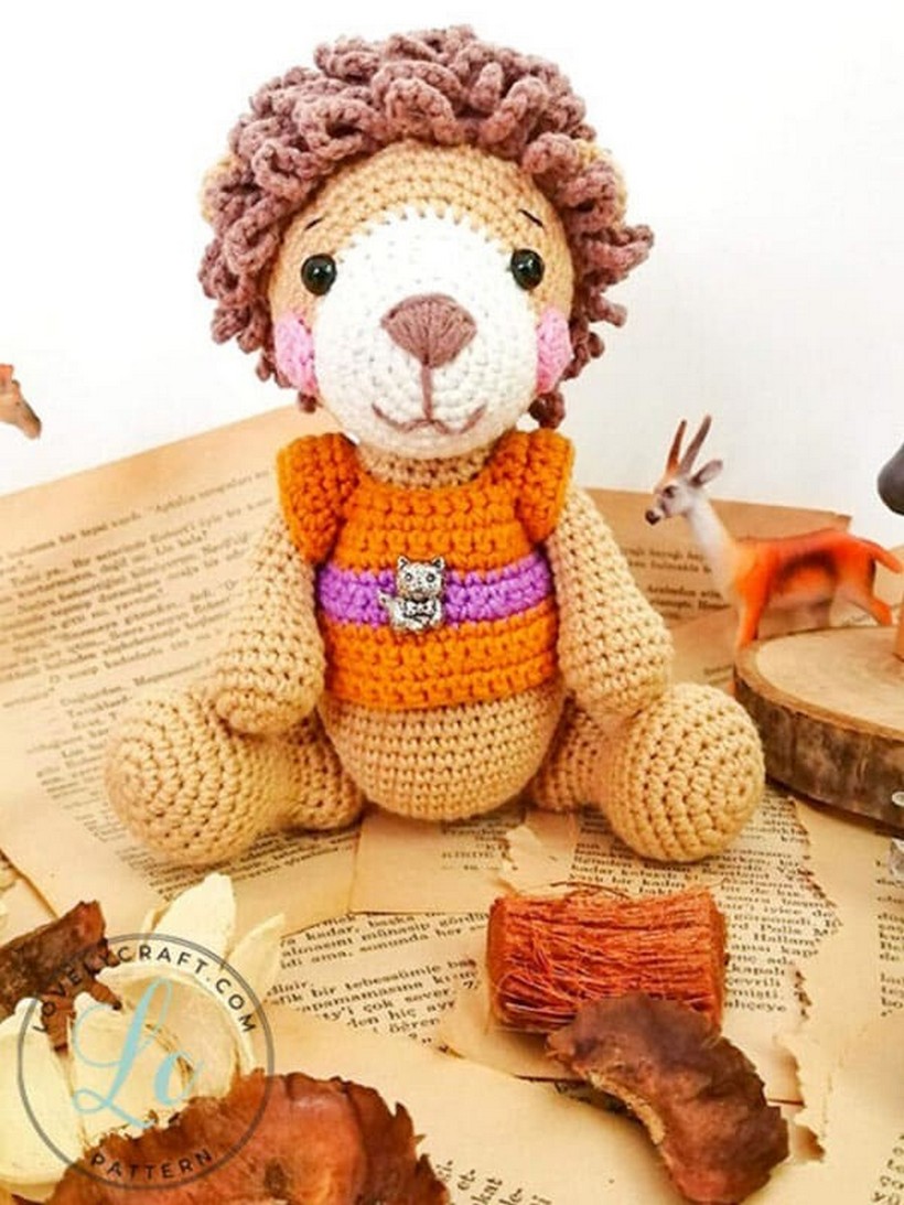 Crochet Lion Benroy Amigurumi Free Pattern