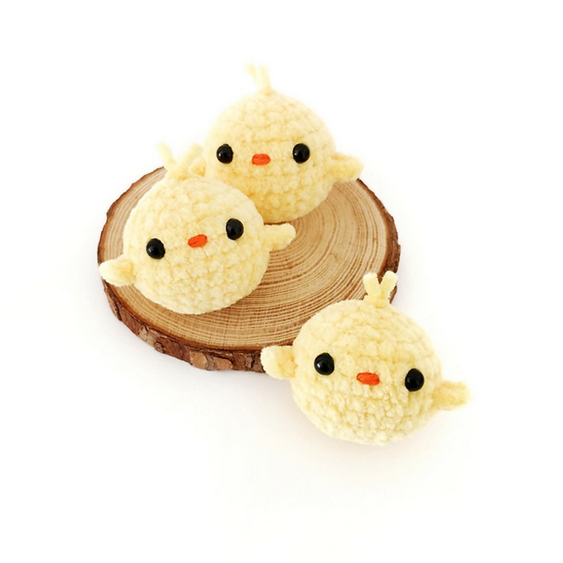 Crochet No-sew Chick Pattern