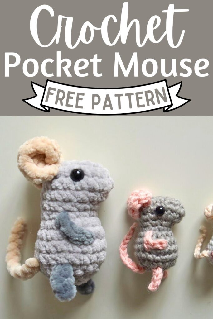12 Free Crochet Mouse Patterns For Kid's Amigurumi - Clairea Belle Makes