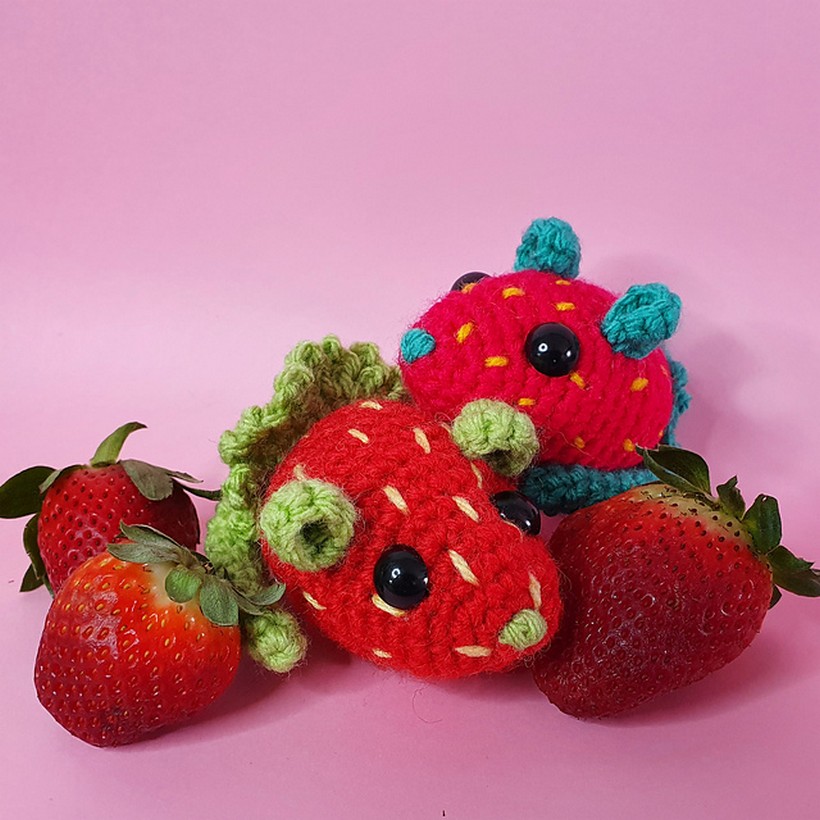 Crochet Strawberry Mouse Pattern 