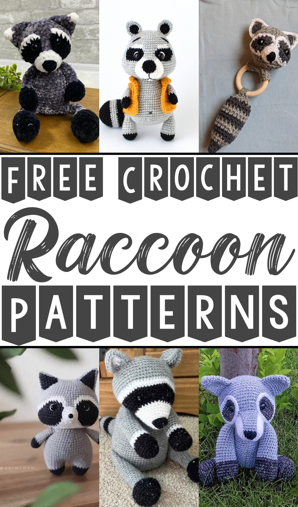 Free Crochet Raccoon Patterns 1