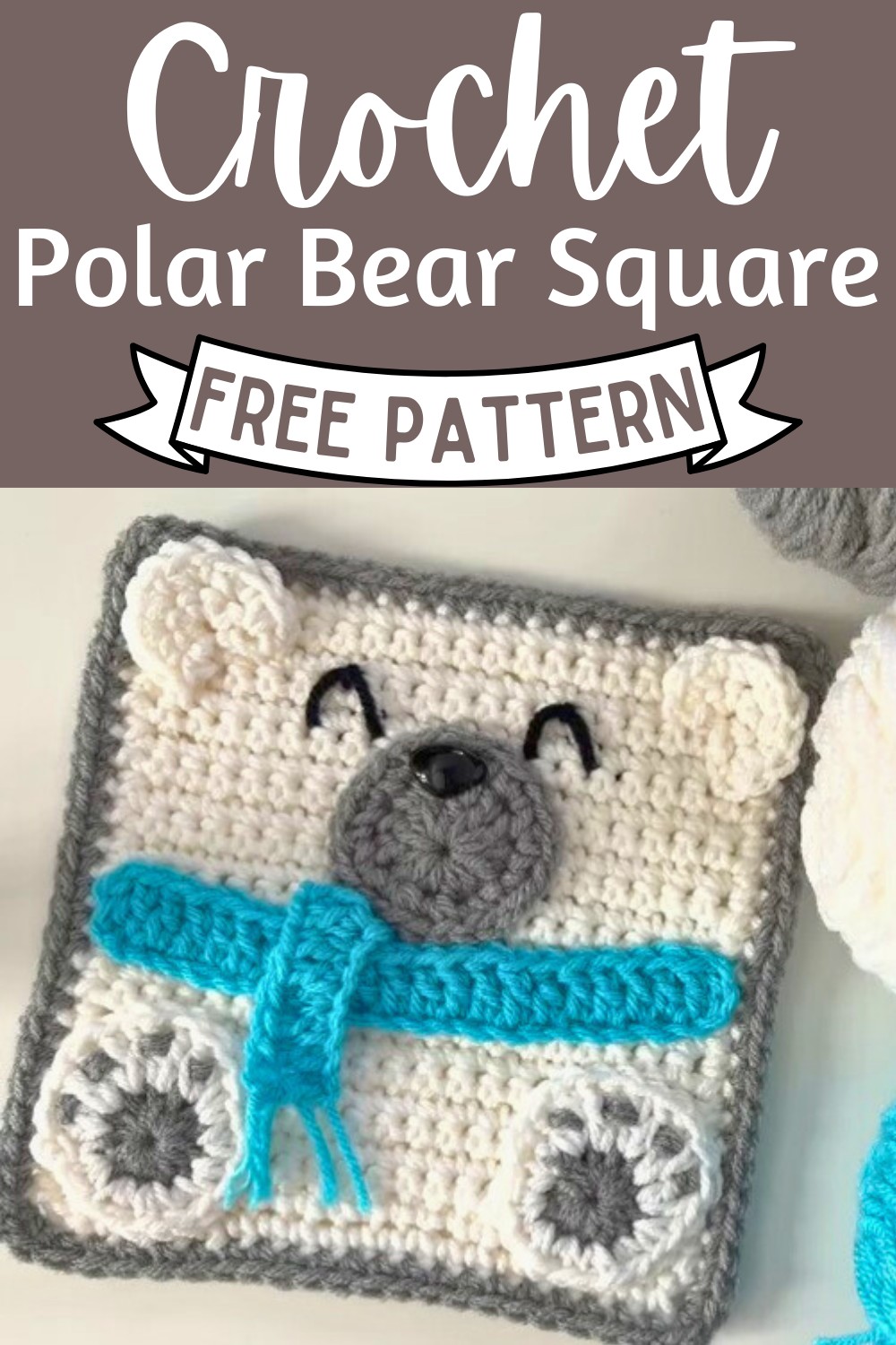 Polar Bear Crochet Square
