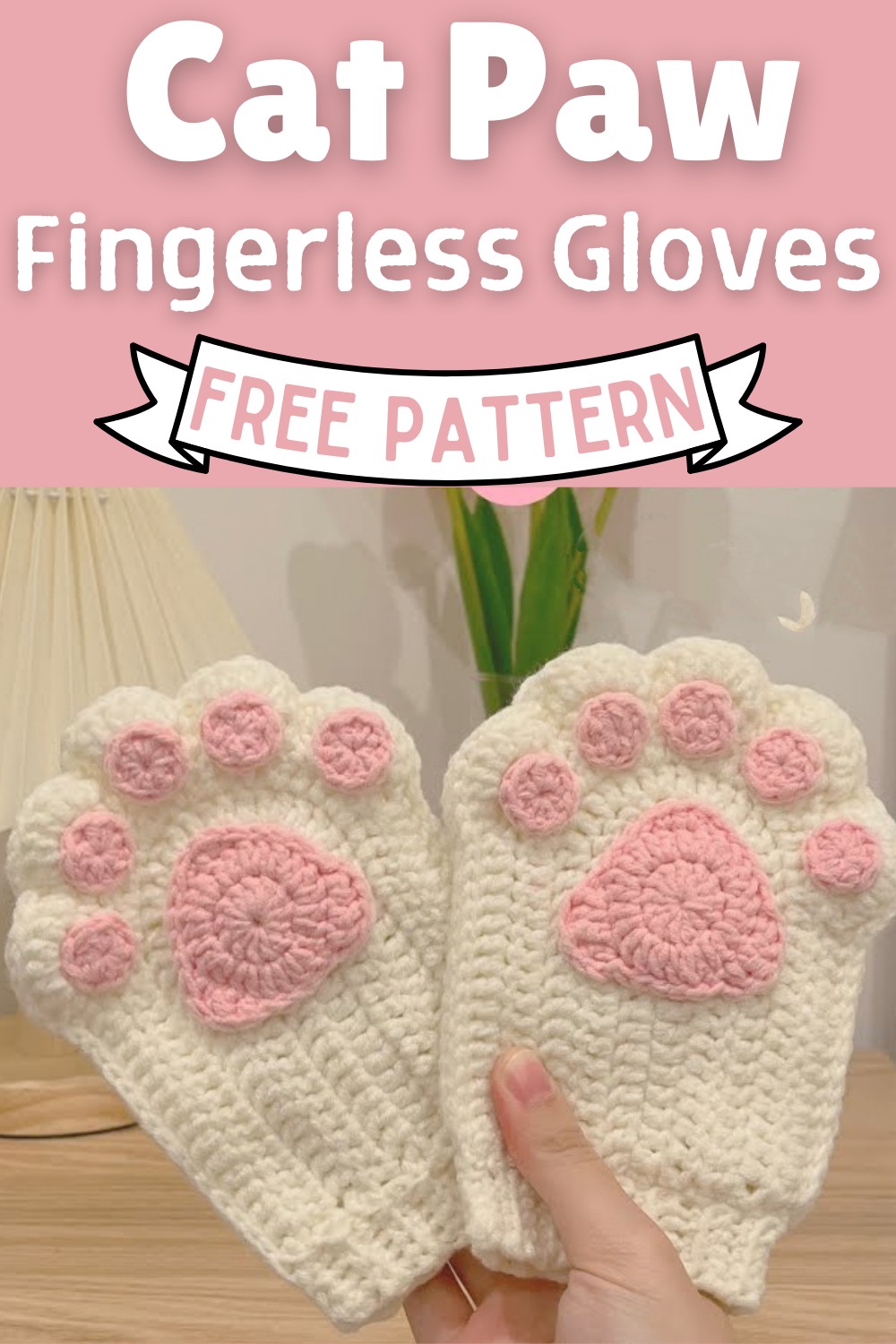 Crochet Cat Paw Fingerless Gloves