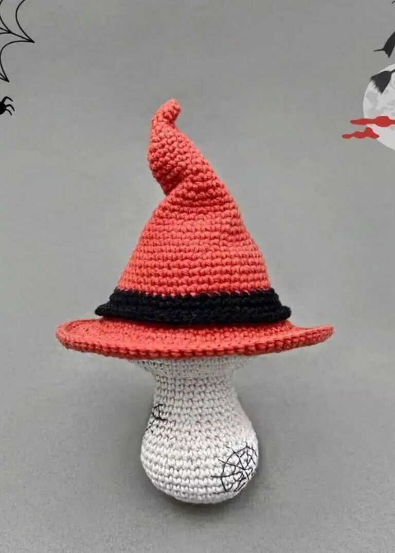 Crochet Halloween Mushroom Pattern