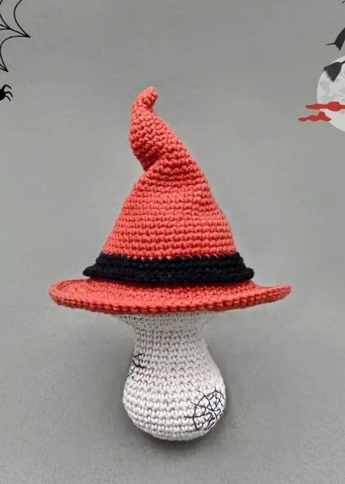 Crochet Halloween Mushroom Pattern