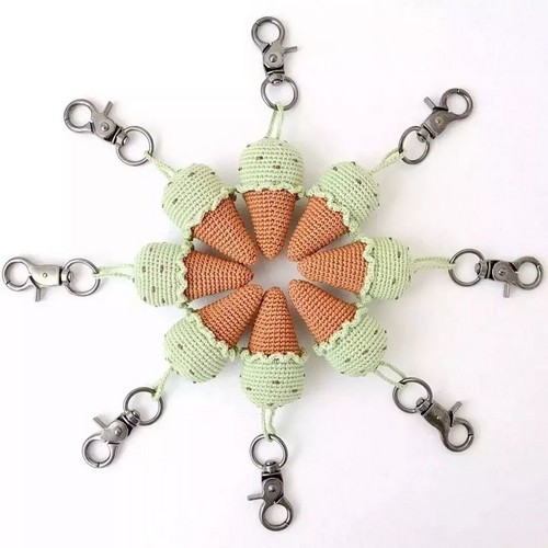 Crochet Icecream Keychain Pattern