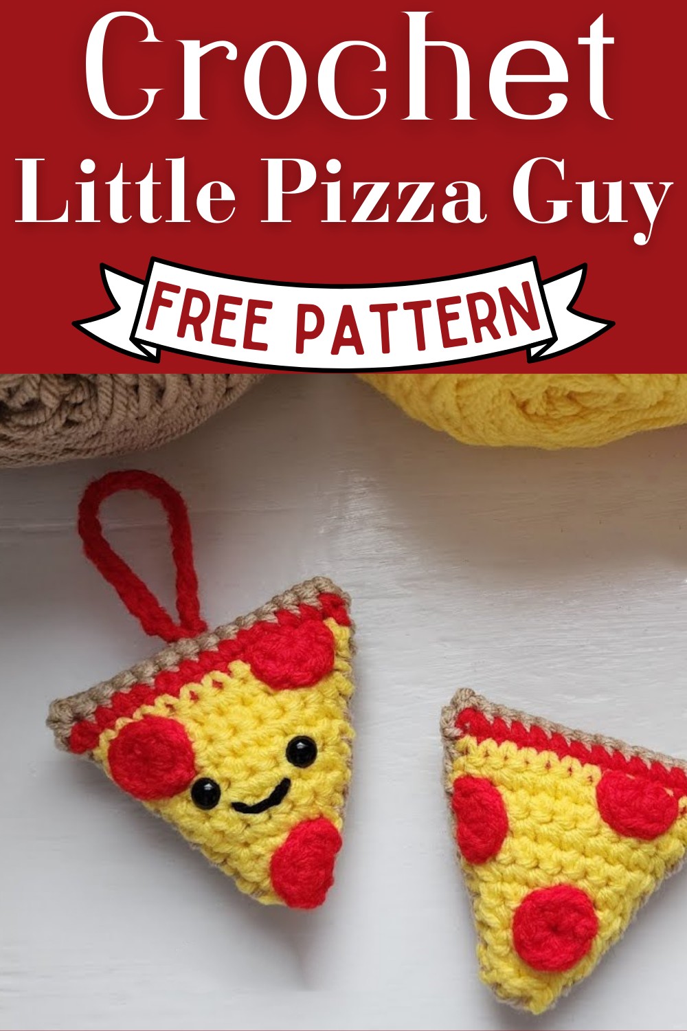 Crochet Little Pizza Guy Amigurumi