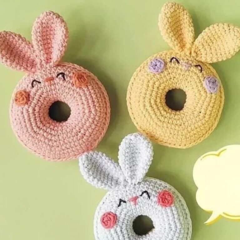 Crochet Mini Donut Bunny Patterns 1