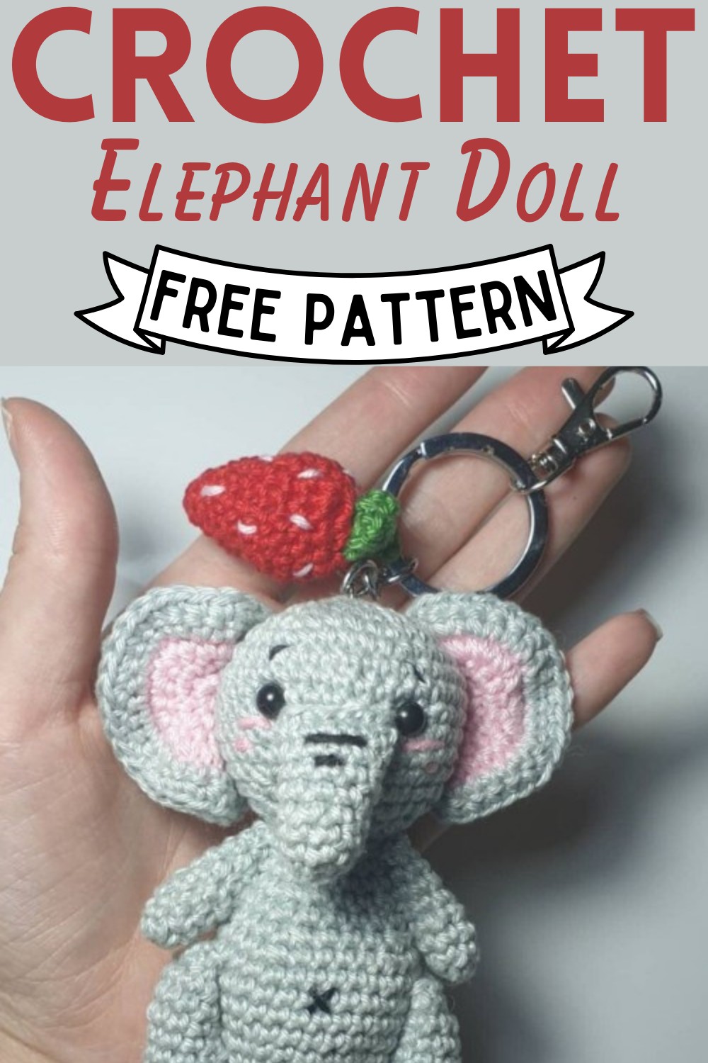Free Crochet Elephant Doll Pattern