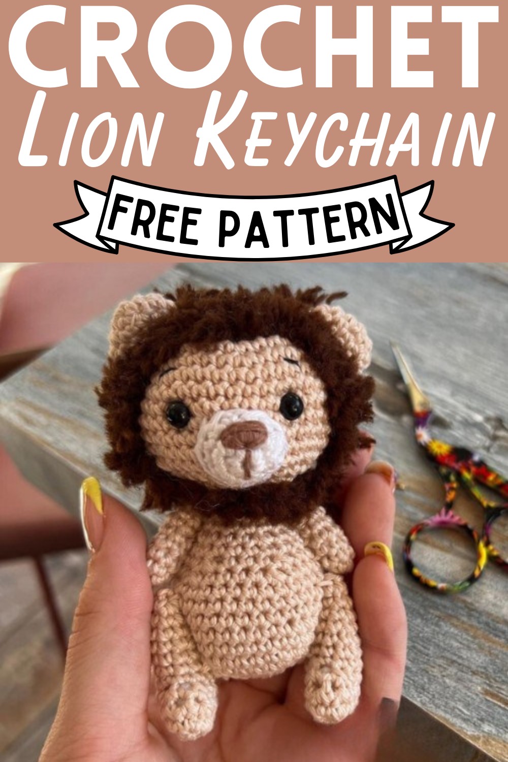 How To Crochet Lion Keychain