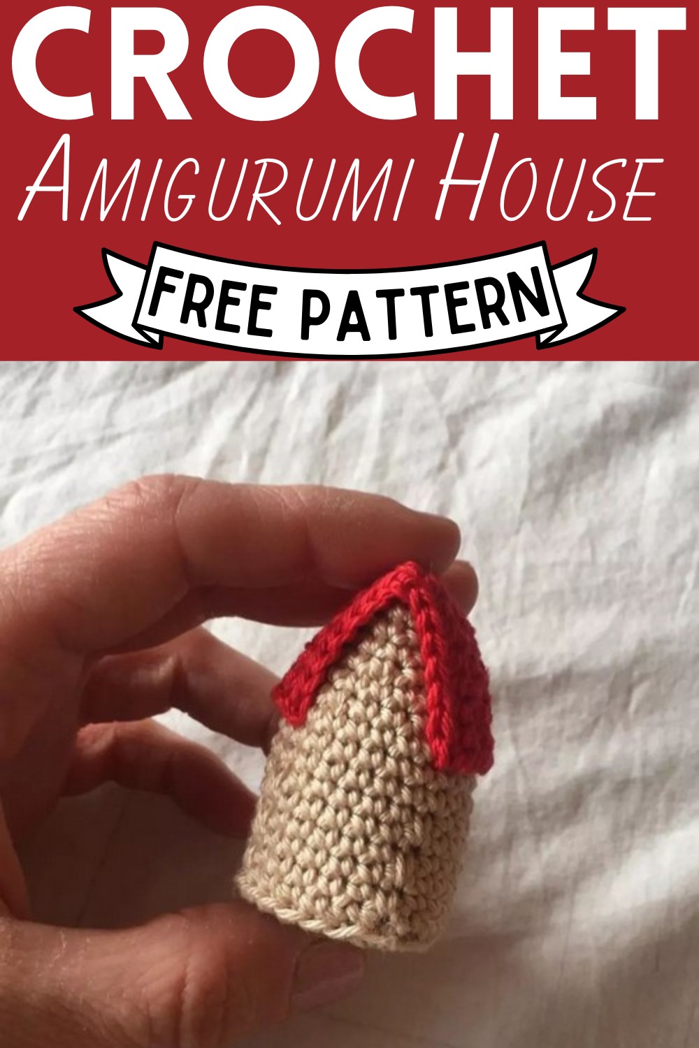 Colorful Crochet Amigurumi House Pattern Free