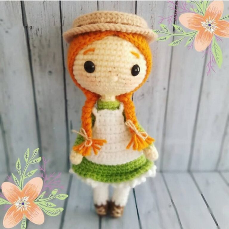 Crochet Anne Shirley Amigurumi Pattern