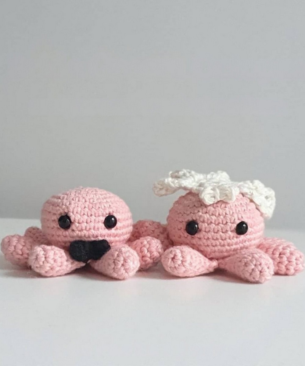 Crochet Bride Groom Octopus Pattern