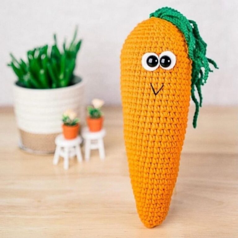 Feminine Style Crochet Carrot Pattern Free