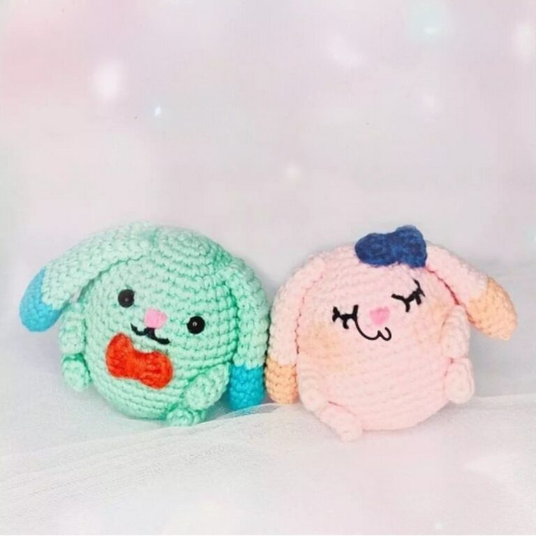 Crochet Mento And Rosie The Little Bunnies Amigurumi Pattern