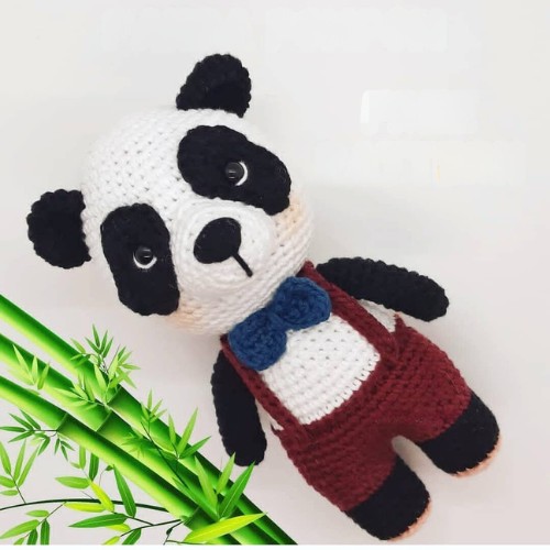 Crochet Panda Pompom Pattern