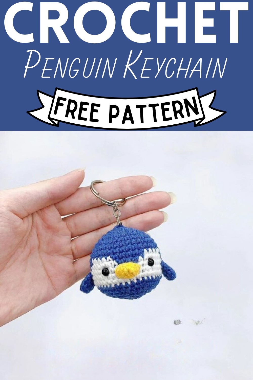 Crochet Penguin Keychain Free Pattern