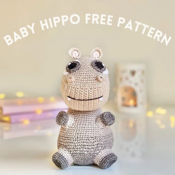 Free Crochet Baby Hippo Pattern