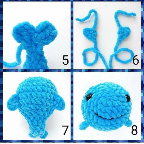 Free Crochet Smiling Whale Amigurumi Pattern