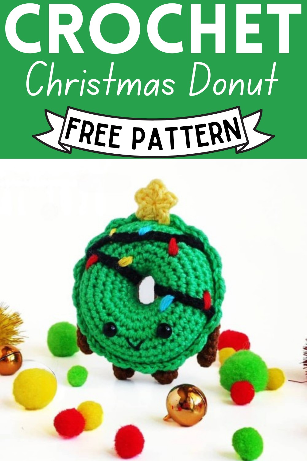 Crochet Christmas Donut Amigurumi Pattern