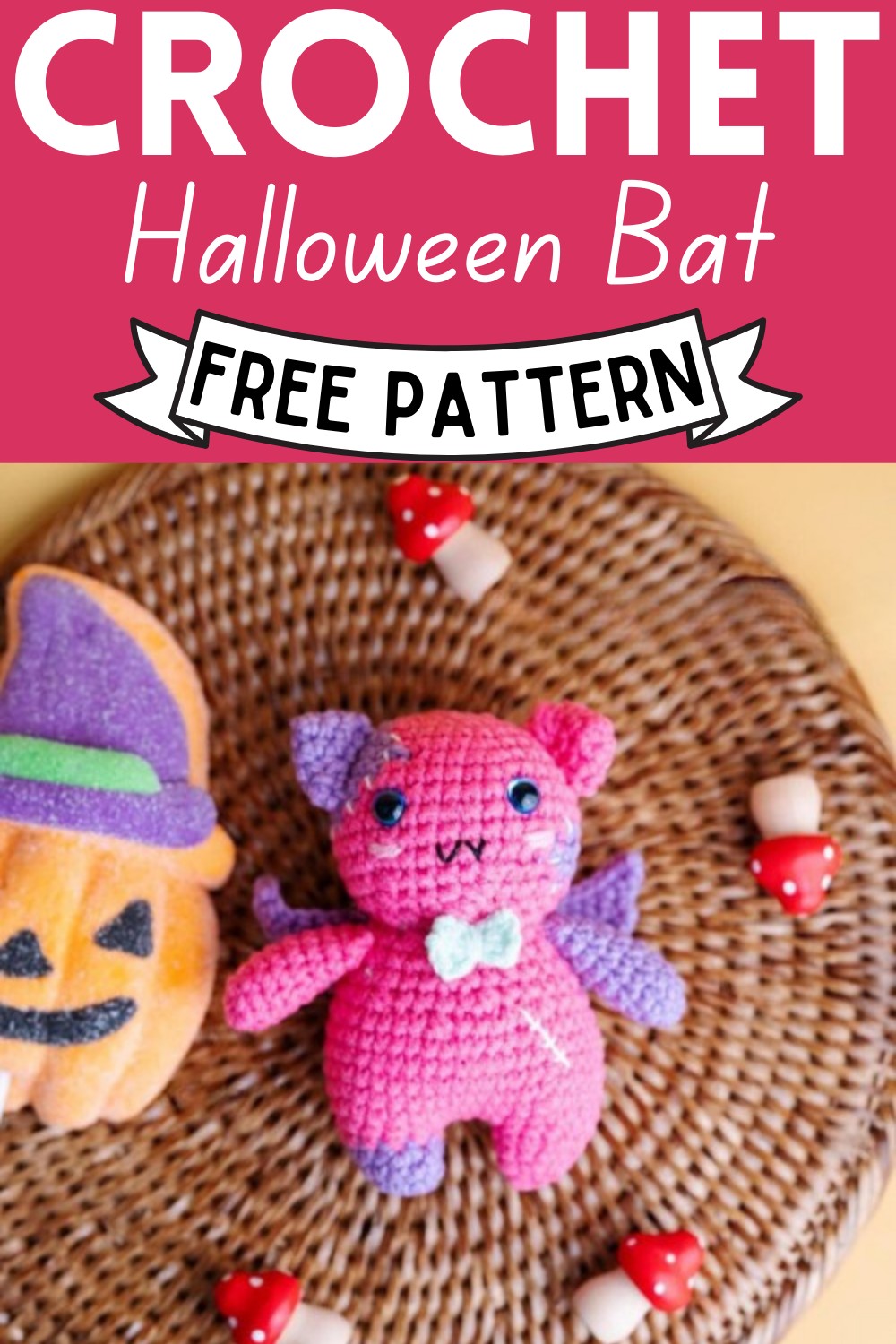Crochet Halloween Bat Amigurumi Pattern