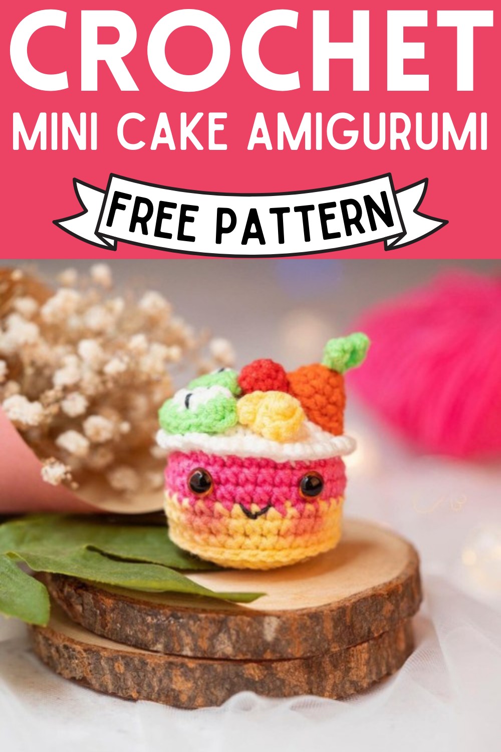 Crochet Mini Cake Amigurumi Pattern