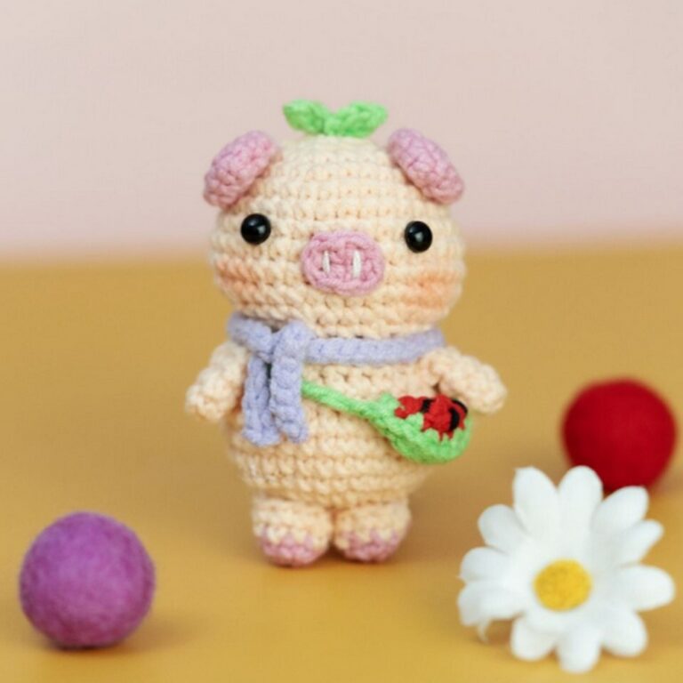 Crochet Mini Piggy Amigurumi Pattern For Kids