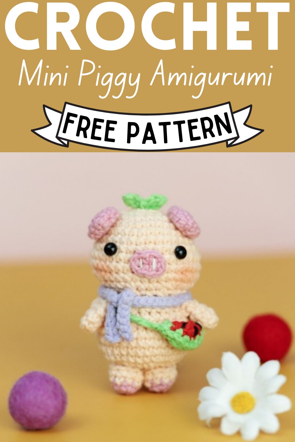Crochet Mini Piggy Amigurumi Pattern