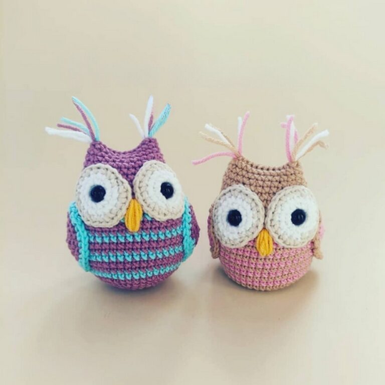 Crochet Owl Amigurumi Pattern For Baby Shower Gifts