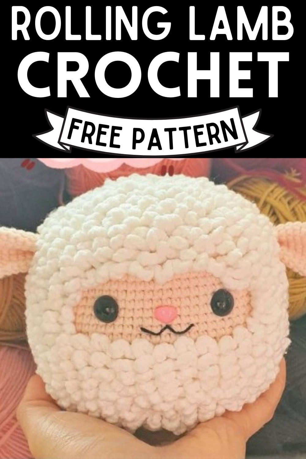 Crochet Rolling Lamb Amigurumi Pattern Free